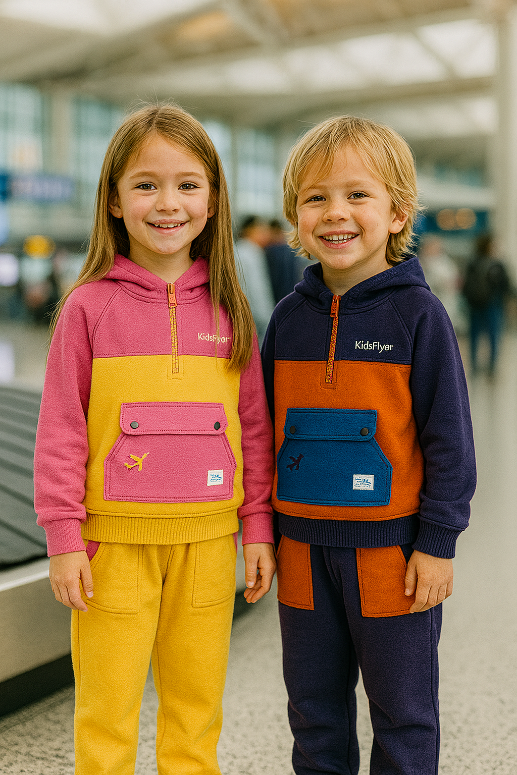 KidsFlyer™ Safety Travel Outfit with Smart QR Code System - PURPLE